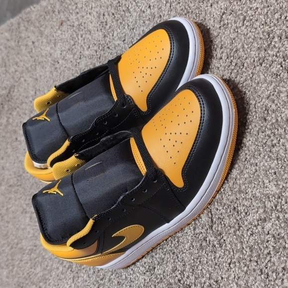 Jordan Other - Jordan 1 Low "Black/Yellow Ochre/White" Men's Shoe